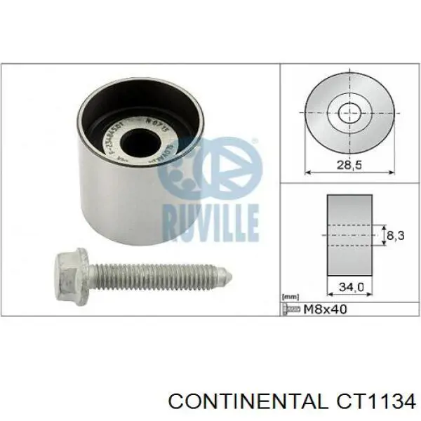 Correia do mecanismo de distribuição de gás Continental/Siemens CT1134 preço, a partir de 61,79 USD