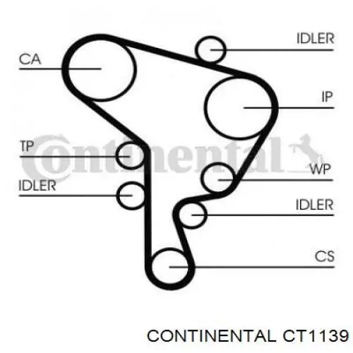 Compre CT1139 Continental/Siemens Correia do mecanismo de distribuição de gás