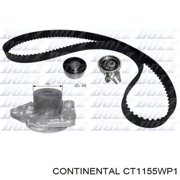 Correia do mecanismo de distribuição de gás, kit Continental/Siemens CT1155WP1 preço, a partir de 156,87 USD