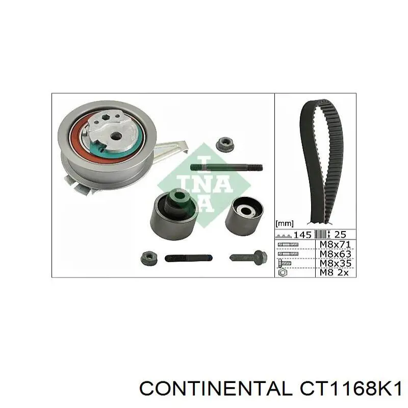 Correia do mecanismo de distribuição de gás, kit Continental/Siemens CT1168K1 preço, a partir de 144,47 USD
