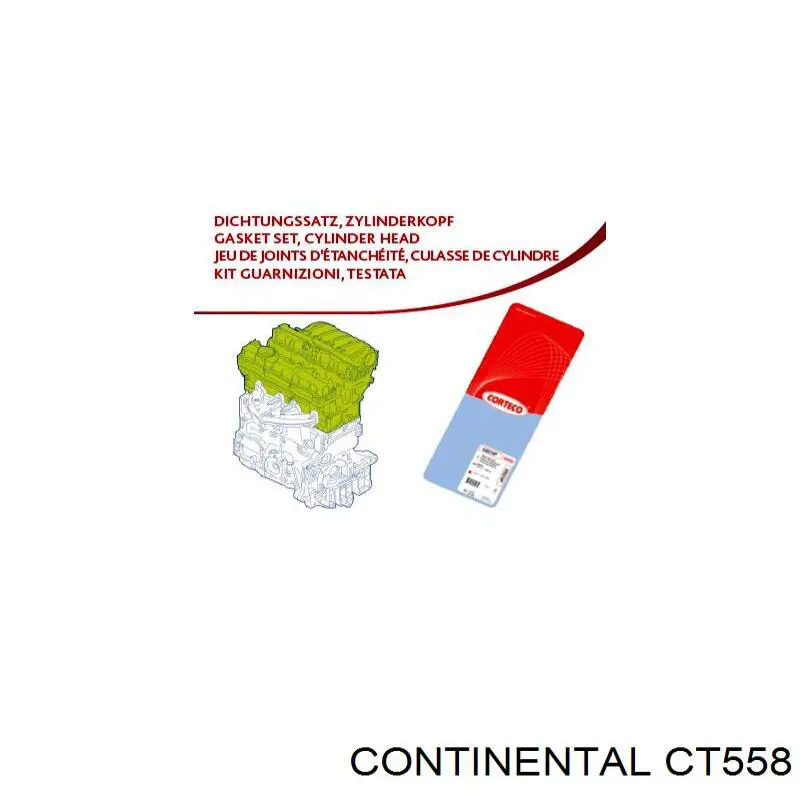 CT558 Continental/Siemens Correia do mecanismo de distribuição de gás