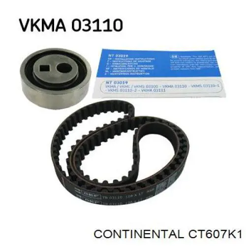 CT607K1 Continental/Siemens Correia do mecanismo de distribuição de gás, kit