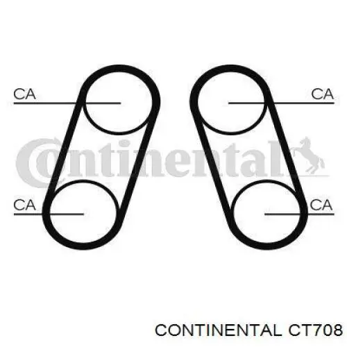 Correia do mecanismo de distribuição de gás Continental/Siemens CT708