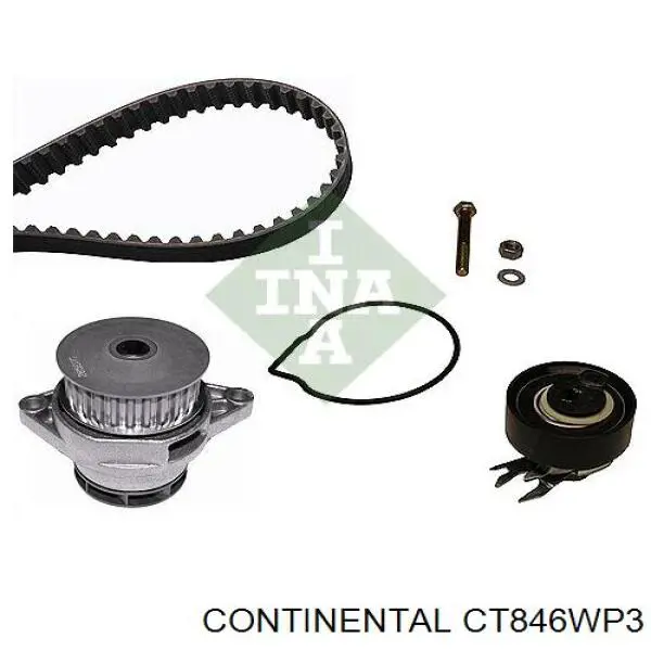 CT846WP3 Continental/Siemens Correia do mecanismo de distribuição de gás, kit