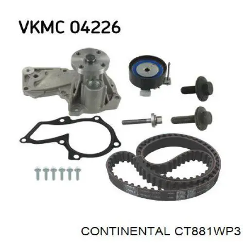 Correia do mecanismo de distribuição de gás, kit Continental/Siemens CT881WP3 preço, a partir de 135,89 USD