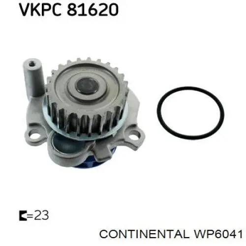 Bomba de água (bomba) de esfriamento Continental/Siemens WP6041 preço, a partir de 47,19 USD