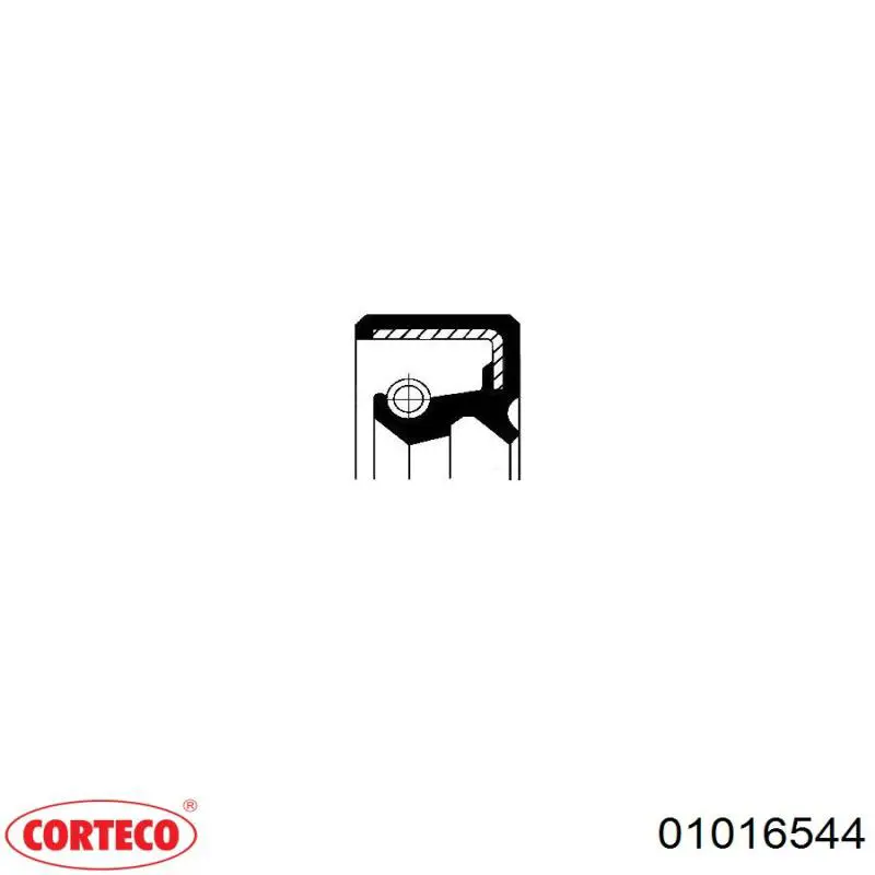 01016544 Corteco Vedação da cremalheira da direção/do mecanismo (ver dimensões padrão)
