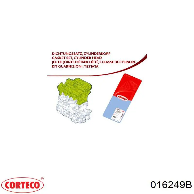 Compre 016249B Corteco Parafuso de cabeça de motor (CBC)
