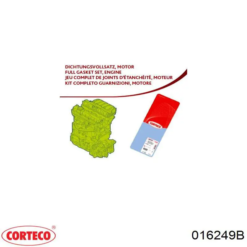 016249B Corteco Parafuso de cabeça de motor (CBC)