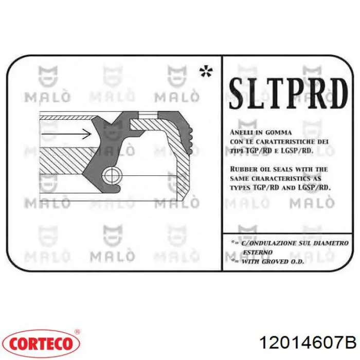 Vedação dianteira de cambota de motor Corteco 12014607B preço, a partir de 8,83 USD