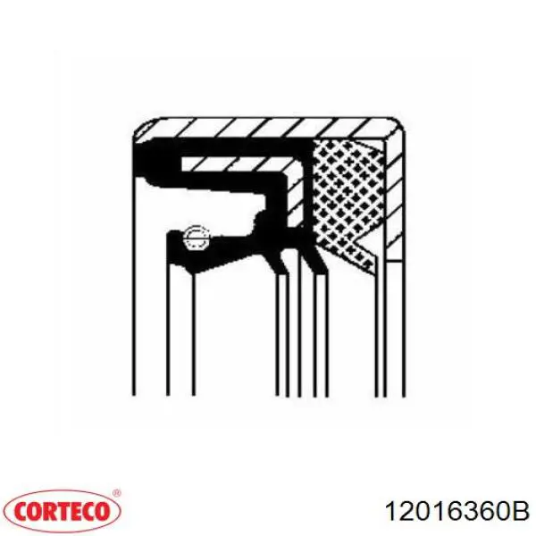 Compre 12016360B Corteco Vedação da Caixa Automática de Mudança (de árvore de saída/primária)