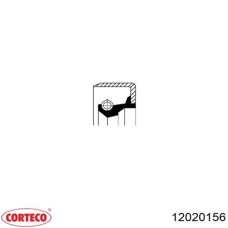 Bucim de cubo traseiro 12020156 Corteco