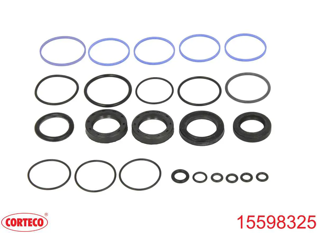 15598325 Corteco Kit de reparação da cremalheira da direção (do mecanismo), (kit de vedantes)