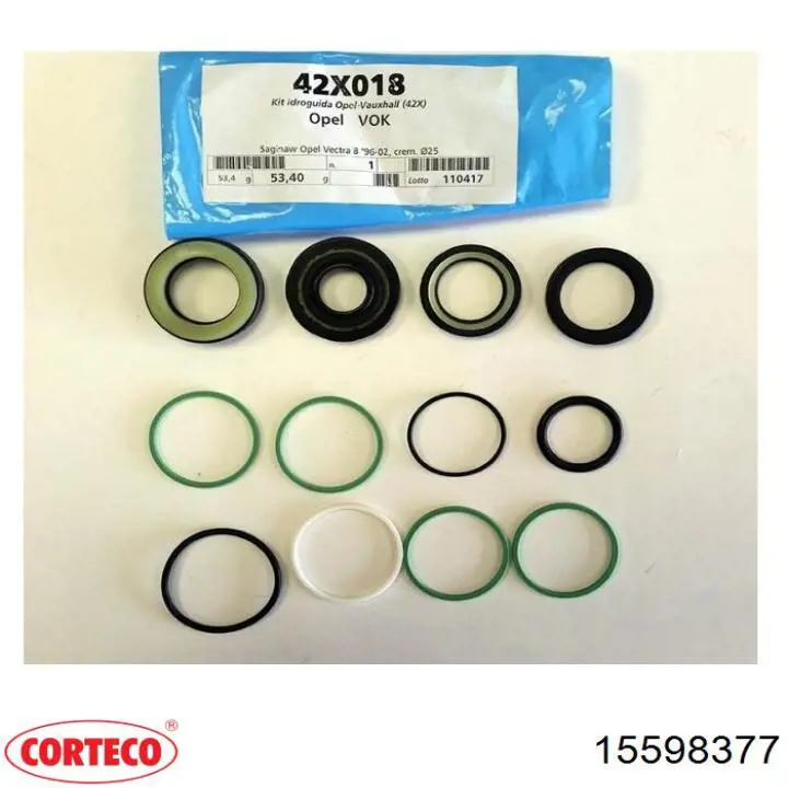 15598377 Corteco Bucim do mecanismo de direção, kit de reparação