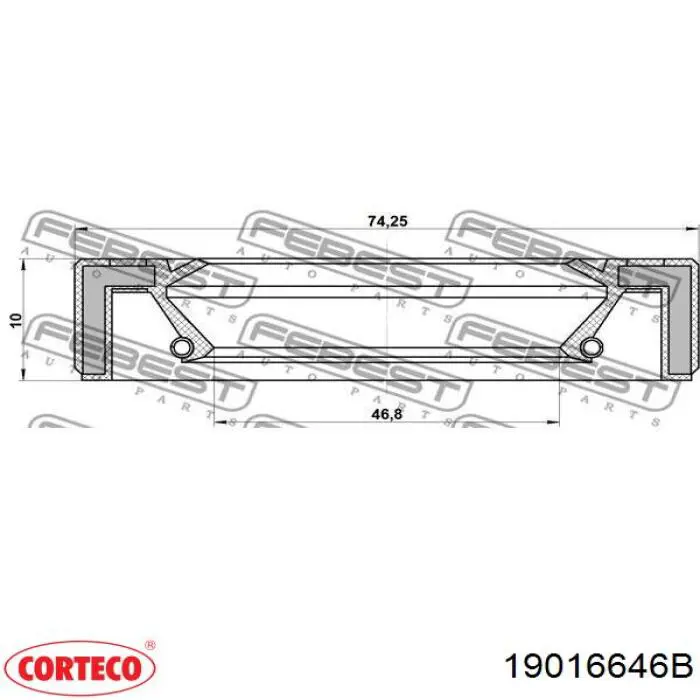 Bucim do semieixo direito do eixo dianteiro Corteco 19016646B preço, a partir de 8,21 USD