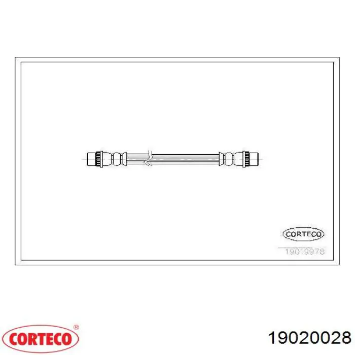 Mangueira do freio dianteira Corteco 19020028 preço, a partir de 10,54 USD