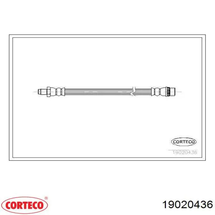 Compre 19020436 Corteco Mangueira do freio dianteira