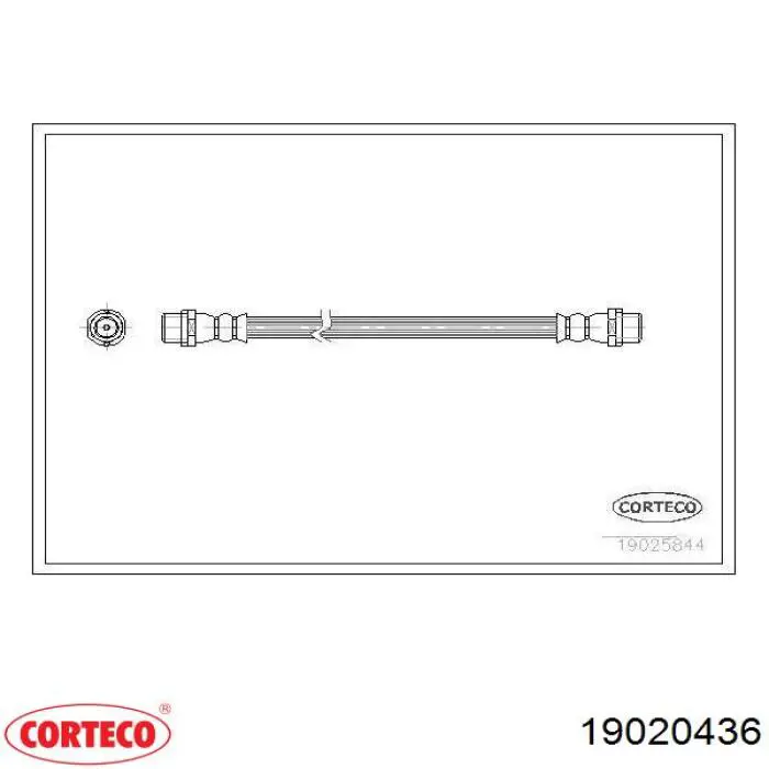 Mangueira do freio dianteira Corteco 19020436 preço, a partir de 8,66 USD