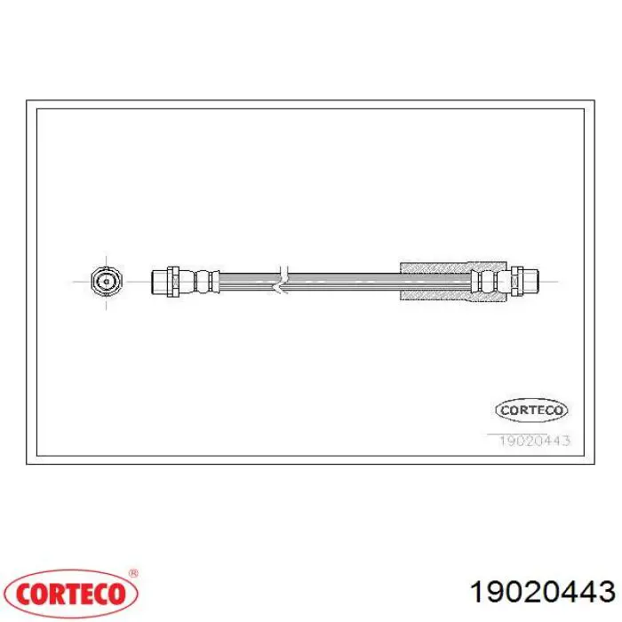 Mangueira do freio dianteira Corteco 19020443 preço, a partir de 12,83 USD
