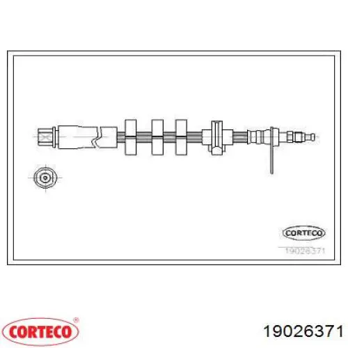 Mangueira do freio dianteira direita Corteco 19026371 preço, a partir de 20,85 USD