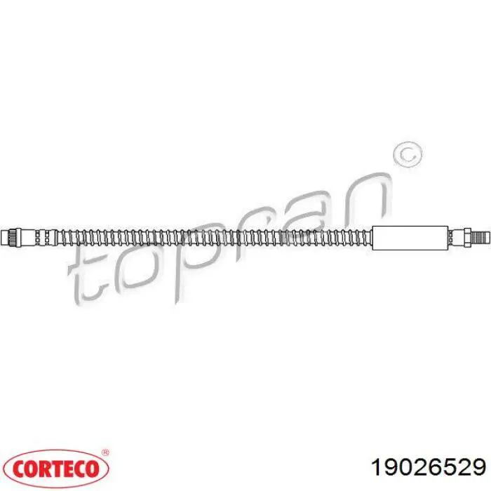 Compre 19026529 Corteco Mangueira do freio dianteira