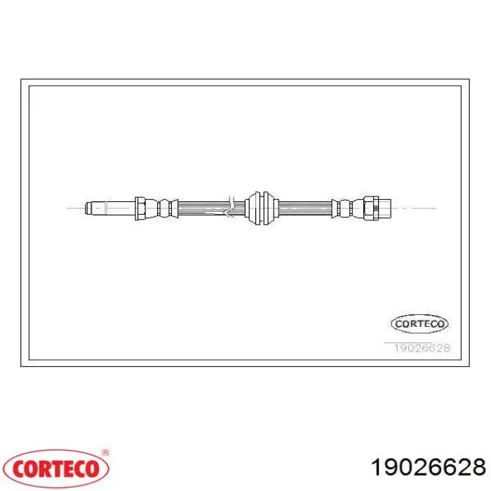 Mangueira do freio dianteira Corteco 19026628 preço, a partir de 14,59 USD