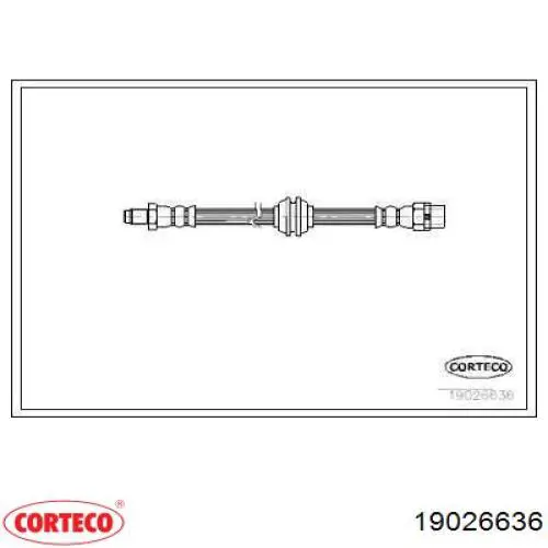 Mangueira do freio dianteira Corteco 19026636 preço, a partir de 13,07 USD