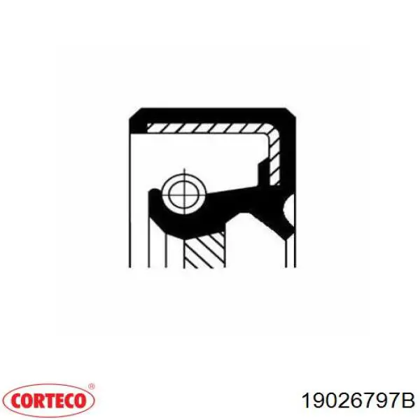 Vedação dianteira de cambota de motor T1225 Musashi