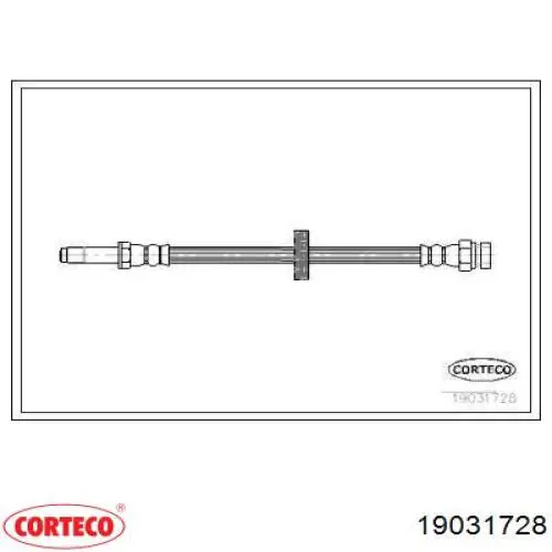 Compre 19031728 Corteco Mangueira do freio dianteira