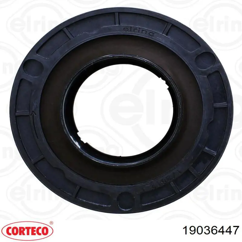 Vedação dianteira de cambota de motor 19036447 Corteco