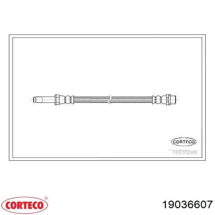 Mangueira do freio dianteira Corteco 19036607 preço, a partir de 12,42 USD