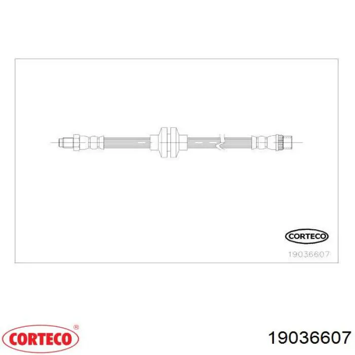 Compre 19036607 Corteco Mangueira do freio dianteira