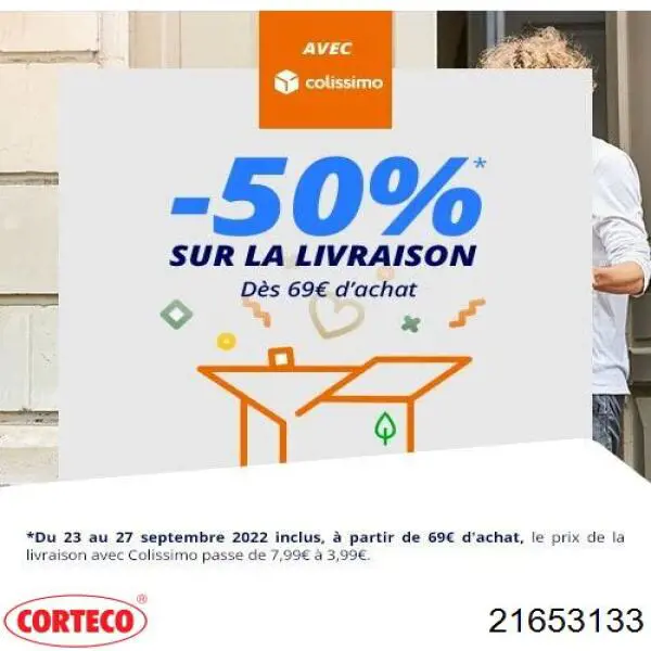 Compre 21653133 Corteco Bloco silencioso dianteiro do braço oscilante inferior