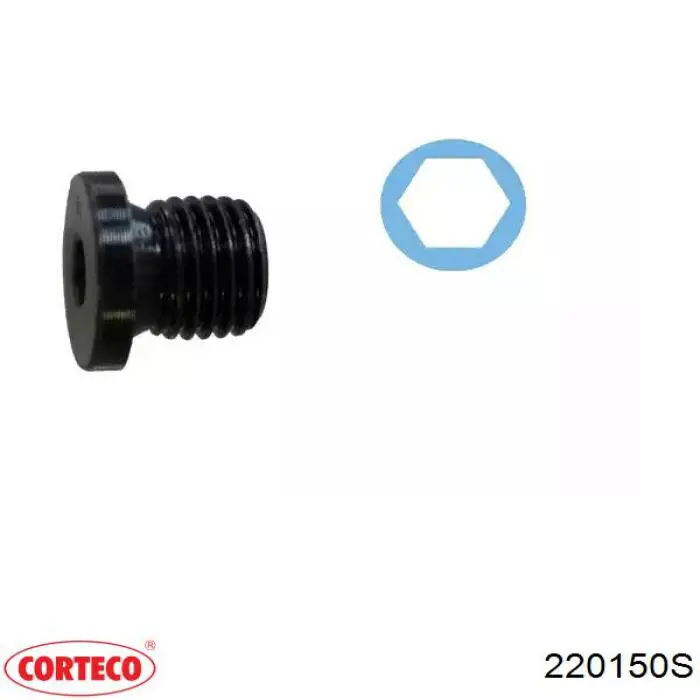 Compre 220150S Corteco Tampão de panela de motor