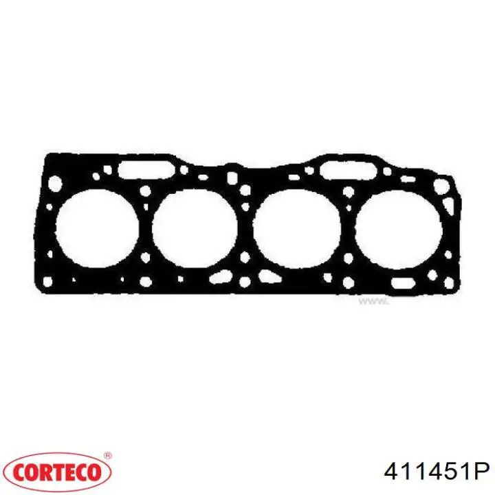 411451P Corteco Vedante de cabeça de motor (CBC)