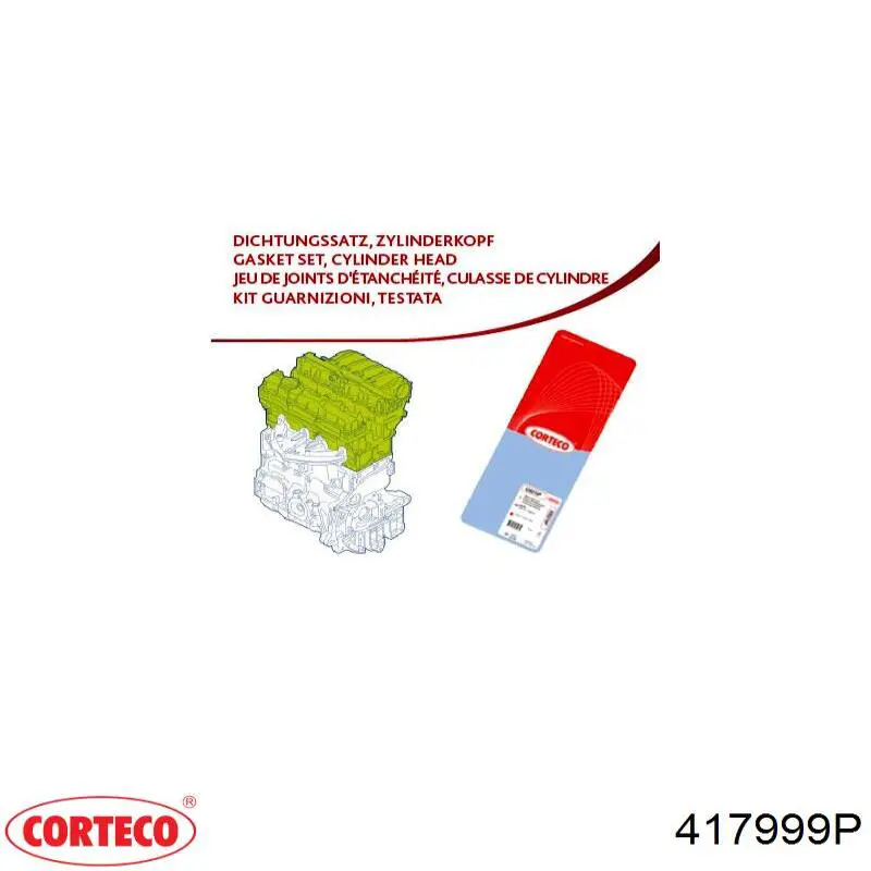 Kit superior de vedantes de motor Corteco 417999P preço, a partir de 60,03 USD