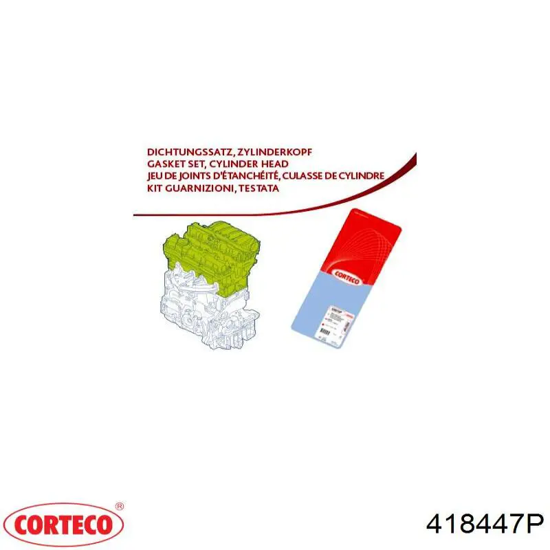 Kit superior de vedantes de motor Corteco 418447P preço, a partir de 61,82 USD