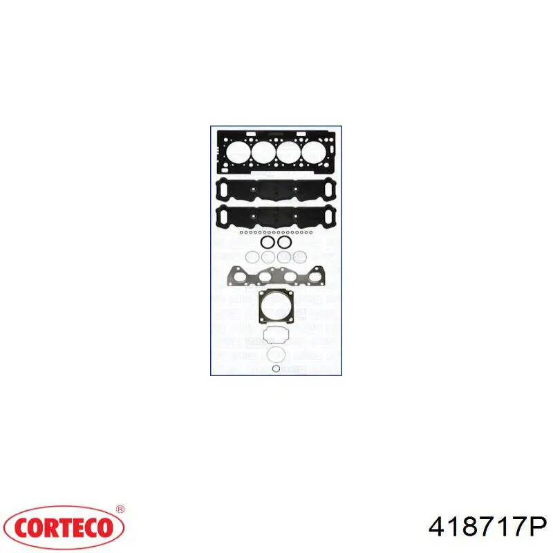 418717P Corteco Kit superior de vedantes de motor