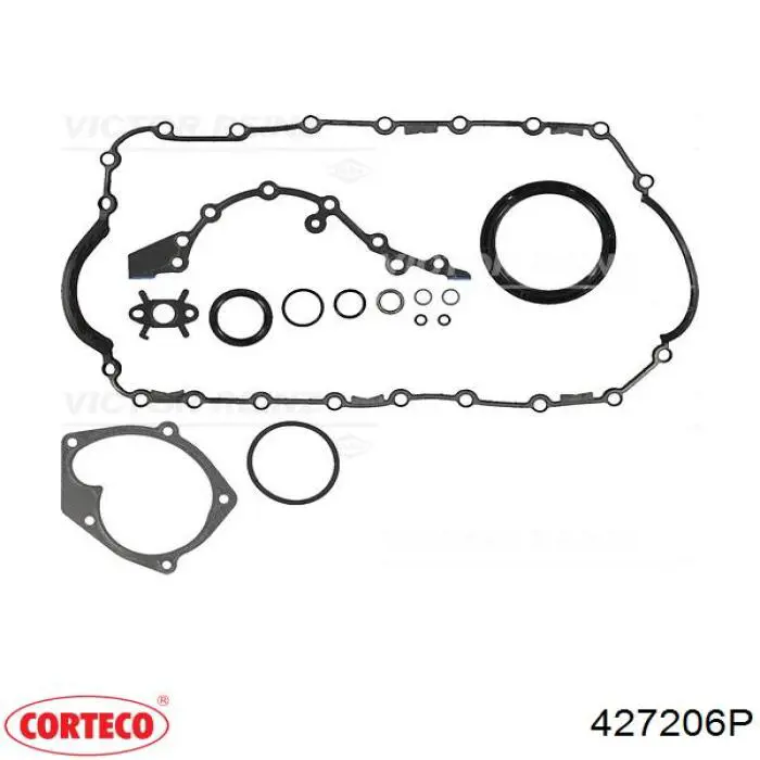 427206P Corteco Kit inferior de vedantes de motor