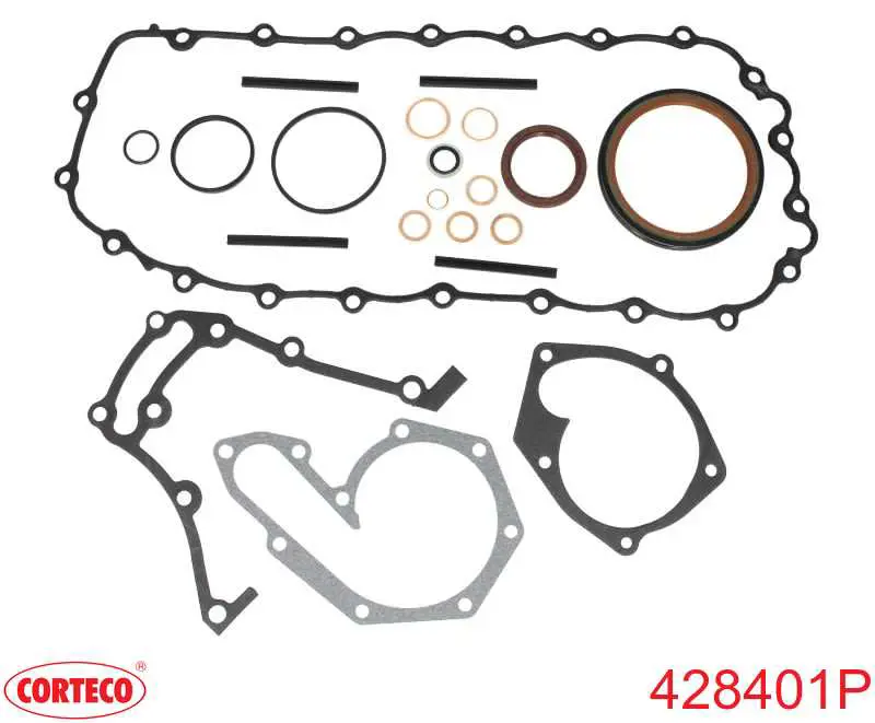 428401P Corteco Kit inferior de vedantes de motor