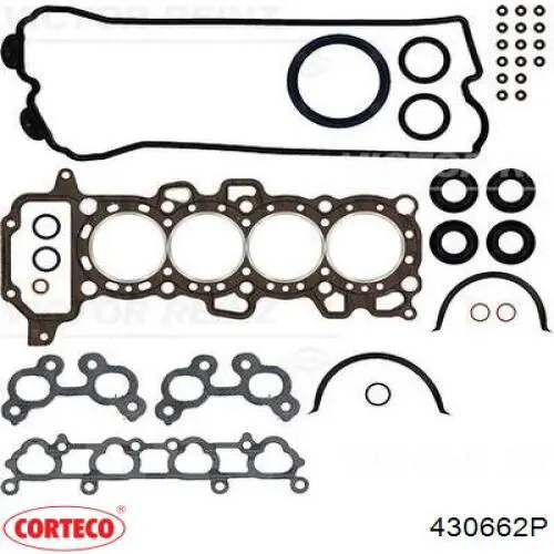 430662P Corteco Kit de vedantes de motor completo