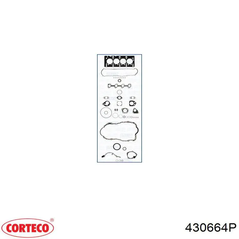 430664P Corteco Kit de vedantes de motor completo