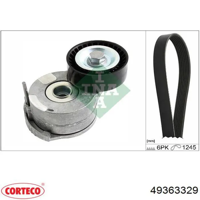 Polia de cambota Corteco 49363329