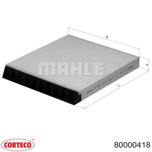 80000418 Corteco Filtro de salão