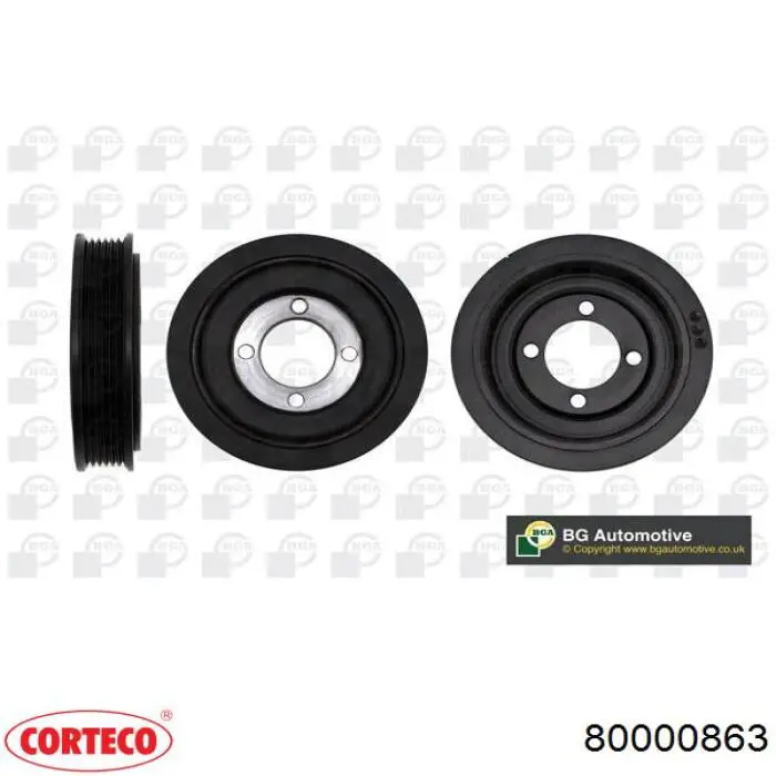 80000863 Corteco Polia de cambota