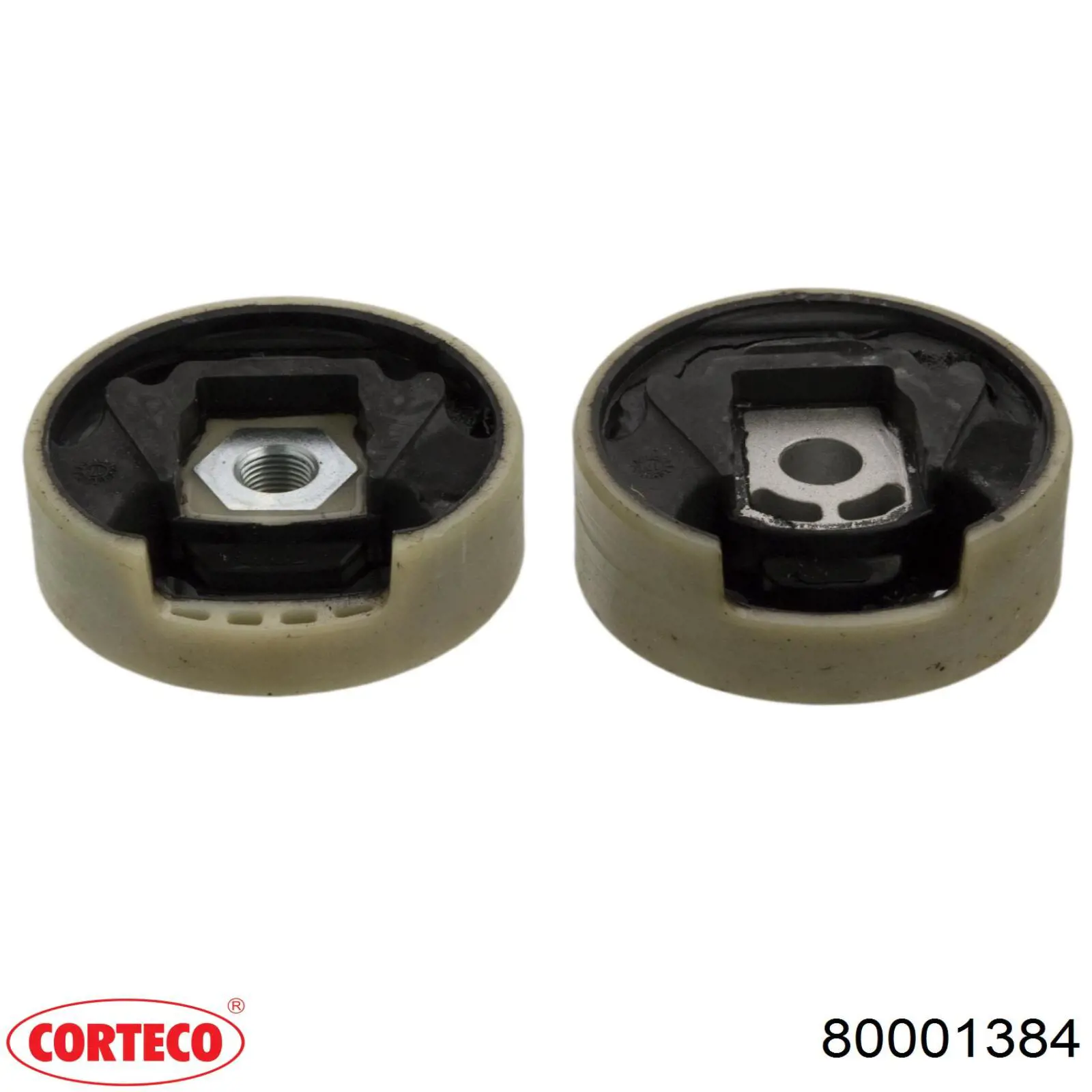 Compre 80001384 Corteco Bloco silencioso (coxim) de viga dianteira (de plataforma veicular)