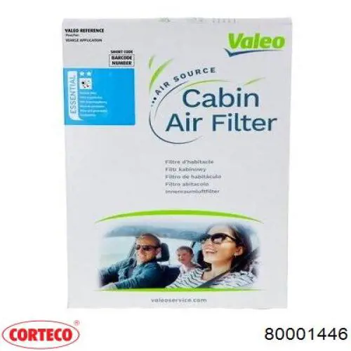 Filtro de salão 80001446 Corteco