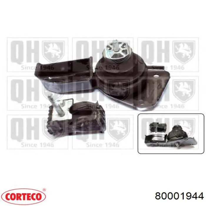 80001944 Corteco Coxim (suporte) direito de motor