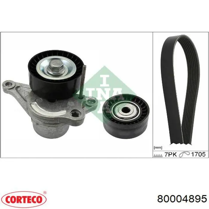 Compre 80004895 Corteco Parafuso da polia de cambota