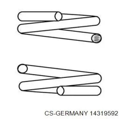 Mola traseira CS Germany 14319592 preço, a partir de 41,29 USD